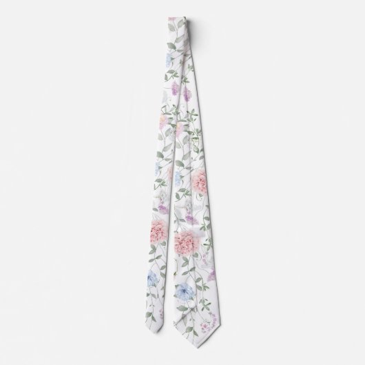 Elegant floral stropdas (Achterkant)