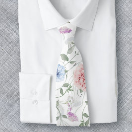 Elegant floral stropdas