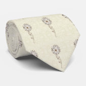 Elegant Floral Stropdas (Opgerold)