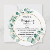 Elegant floral suitnodiging kaart (Voorkant)