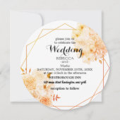 Elegant floral suitnodiging kaart (Voorkant)