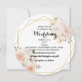 Elegant floral suitnodiging kaart (Voorkant)