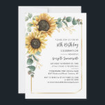 Elegant Floral Sunflower 80th Birthday Party Kaart<br><div class="desc">80e Zonnebloem Eucalyptus Uitnodiging van de Partij van de Zonnebloem van de Zonnebloem U kunt gemakkelijk aanpassen door de "Personalize"knoop te klikken. Ideaal voor verjaardagen,  vrijgezellenfeesten en nog veel meer</div>