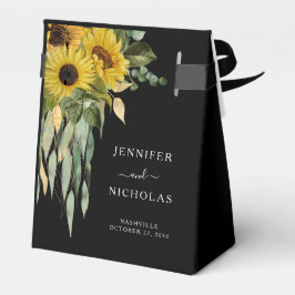 Elegant Floral Sunflower Wedding Bedankdoosjes