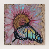 Elegant Floral Surface – Textured Flower Beauty Legpuzzel (Horizontaal)