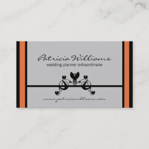 Elegant Floral Swirls Visitekaartje