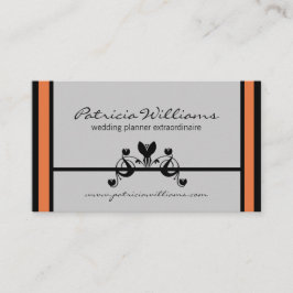 Elegant Floral Swirls Visitekaartje