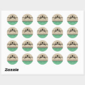 Elegant Floral Swirls Wedding Stickers (Vel)