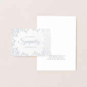 Elegant Floral Sympathie Folie Kaarten (Display)