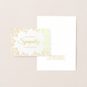 Elegant Floral Sympathie Folie Kaarten (Display)