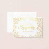 Elegant Floral Sympathie Folie Kaarten (Voorkant met envelop)