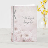 Elegant Floral Sympathie Kaart (Gele Bloem)