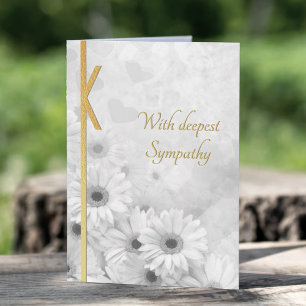 Elegant Floral Sympathy Kaart