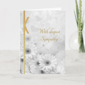 Elegant Floral Sympathy Kaart (Voorkant)