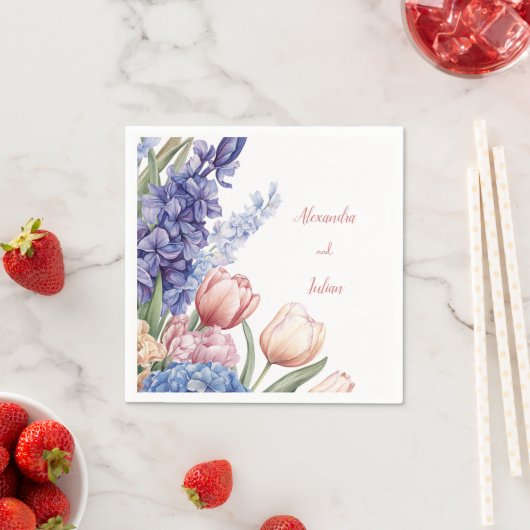 Elegant Floral Table Napkin Servet (Insitu)