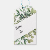 Elegant Floral Tableau Style Cadeaulabel (Voorkant)