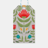 Elegant Floral Tableau Style Cadeaulabel (Achterkant)