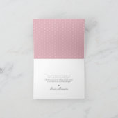 Elegant Floral Teacup Baby shower Tea Party Bedankkaart (Binnen)