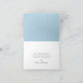 Elegant Floral Teacup Baby shower Tea Party Bedankkaart (Binnen)