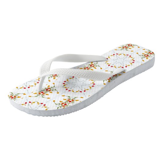 Elegant  Floral Teenslippers (Schuin)
