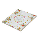 Elegant  Floral Tegeltje (Zijkant)