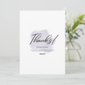 Elegant Floral Thank You Card Bedankkaart (Staand voorkant)