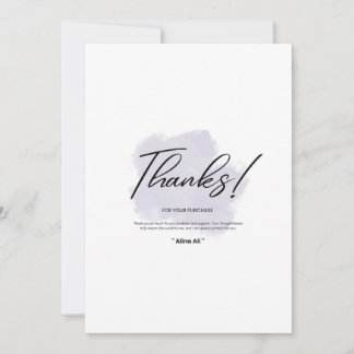 Elegant Floral Thank You Card Bedankkaart