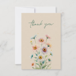 Elegant Floral Thank You Card Bedankkaart