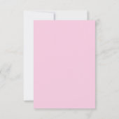 Elegant floral thank you card, pink & purple  bedankkaart (Achterkant)