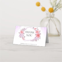 Elegant Floral Thank You Card  