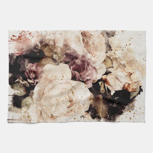 Elegant Floral Theedoek (Horizontaal)