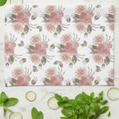 Elegant Floral Theedoek (Gevouwen)