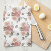 Elegant Floral Theedoek (Quarter Fold)