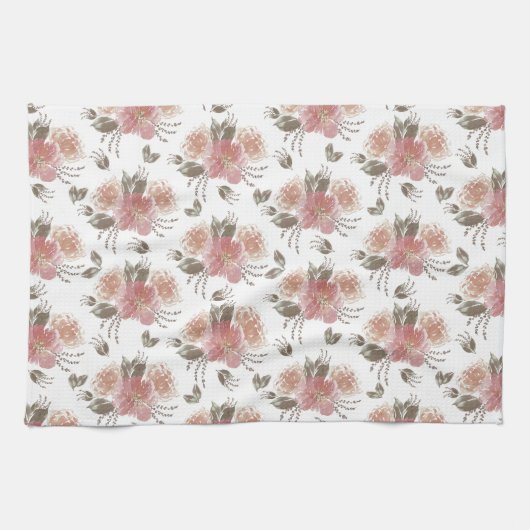 Elegant Floral Theedoek (Horizontaal)