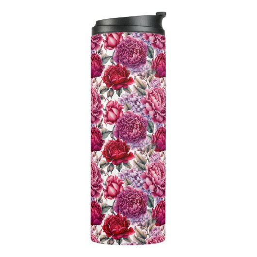 Elegant Floral Thermosbeker (Gedraaid links)