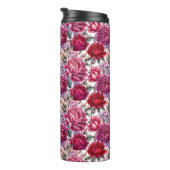 Elegant Floral Thermosbeker (Geroteerd rechts)