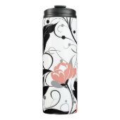 Elegant Floral Thermosbeker (Voorkant)