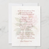 Elegant Floral Thinking Of You Card Feestdagenkaart (Achterkant)