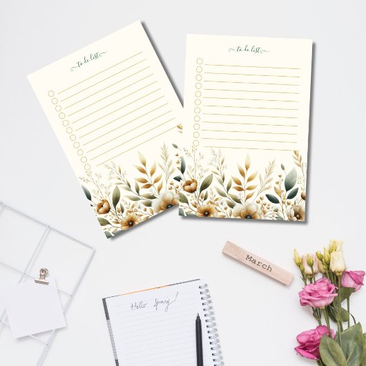 Elegant Floral to-do lijst Notitieblok Post-it® Notes