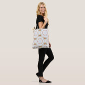 Elegant Floral Tote Bag (Op model)