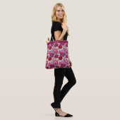 Elegant Floral Tote Bag (Op model)