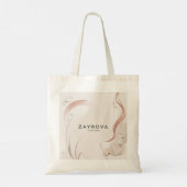 Elegant Floral Tote Bag Design (Achterkant)