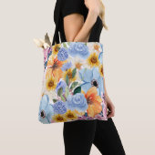 Elegant Floral Tote Bag – Zahra_Design Signature (Dichtbij)