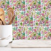 Elegant Floral Tropisch patroon Tegeltje