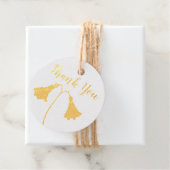 Elegant Floral Twin Flower Bedankjes Labels (Met doos)