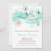 Elegant Floral Twist Vrijgezellenfeest in Green Kaart (Voorkant)