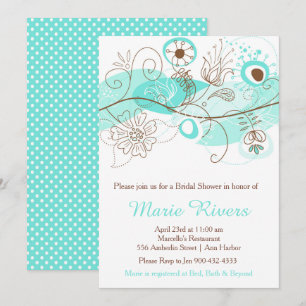 Elegant Floral Twist Vrijgezellenfeest in Green Kaart