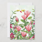 Elegant Floral Verloving Uitnodiging (Achterkant)