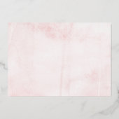 Elegant Floral VIER 4e verjaardag Real Folie Uitnodiging (Achterkant)