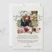 Elegant Floral Viking Wedding Foto bedankt (Achterkant)